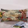 Chinoiserie Red Floral Bird Cushion Cover Case with Zipper 12x24in Canvas Pillow Cover Rectangle Pillow Case for Couch Bed Car Pub Coffee Bar Living Room Decoration view 4