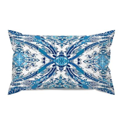 Blue and White Cairo Decorative Throw Pillow Covers 12x20in Farmhouse Rectangle Accent Pillow Cases Cushion Cover Cases for Sofa Chair Bedroom Home Decor