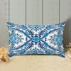 Blue and White Cairo Decorative Throw Pillow Covers 12x20in Farmhouse Rectangle Accent Pillow Cases Cushion Cover Cases for Sofa Chair Bedroom Home Decor view 3