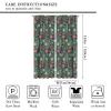 Vintage Plant Floral Windows Curtains,Rustic Bedroom Living Room Kitchen Window Window Treatments Drapes 42x63in view 2