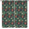 Vintage Plant Floral Windows Curtains,Rustic Bedroom Living Room Kitchen Window Window Treatments Drapes 42x63in view 3