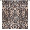 Vintage Curtains,Brown Paisley Patterned Home Window Treatments,Boho Ethnic Home Bedroom Living Room Kitchen Window Curtains 42x54 Inch view 3