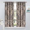 Vintage Curtains,Brown Paisley Patterned Home Window Treatments,Boho Ethnic Home Bedroom Living Room Kitchen Window Curtains 42x54 Inch view 4