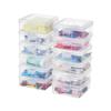 novelinks Plastic Clear Storage Containers for Organizing, Craft Storage Organizers and Stackable Storage Bins with Lids for Pencil Box, Bead, Cookie Cutter, Board Game (12 Pack Small) view 2