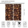 Boho Vintage Window Panels Room Darkening Flowers Print Curtain Drapes,Home Bedroom Living Room Kitchen Window Treatments 42x54 Inch view 2