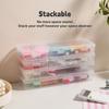novelinks Plastic Clear Storage Containers for Organizing, Craft Storage Organizers and Stackable Storage Bins with Lids for Pencil Box, Bead, Cookie Cutter, Board Game (6 Pack Small + 6 Pack Medium) view 4