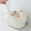 Alipis Bath Basket Handle Plastic Baskets for Classroom White Small for Bathroom view 3