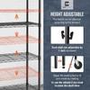 CAPHAUS NSF Commercial Grade Heavy Duty Wire Shelving w/Wheels, Leveling Feet & Liners, Storage Metal Shelf, Garage Shelving Storage, Utility Wire Rack Storage Shelves, 48 x 18 x 76 6-Tier No Liner view 4