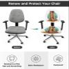 AMZRicher Western Cowboy Office Chair Cover Stretchable Computer Chair Seat Cover Backrest Slipcovers, Teal Cactus Watercolor Brown Stretchable Rotating Desk Chair Seat Cushion Split Protectors view 3