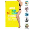 BDUEYFU Custom Beach Towels Personalized Towels Your Design Here Customize Lightweight Beach Towel Suitable for Seaside Camping Swimming Travel Yellow 29"x58" view 4