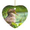 Christmas Keepsake Duck Bird Xmas Ceramic Ornament Christmas Tree Decor Bauble Christmas Stocking Stuffer Gift New Year Party Favors for Men Women Teens Teachers view 1