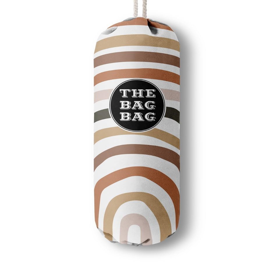 Boho Pattern Grocery Bags Holder and Organizer, Wall Mount Plastic Bags Storage Container Dispenser, Kitchen Gifts For Women Family Grandma Mom (H-26)
