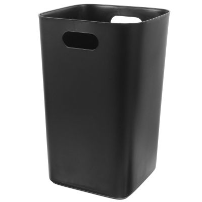 Cabilock 8 X 12inch Plastic Trash Can - Rectangular Commercial Office Wastebasket, Black Waste Can,Garbage Can for Bathroom, Kitchen, Office, Bedroom