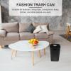 Cabilock 8 X 12inch Plastic Trash Can - Rectangular Commercial Office Wastebasket, Black Waste Can,Garbage Can for Bathroom, Kitchen, Office, Bedroom view 4