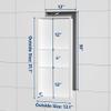 Neodrain 12X30 in Shower Niche, 3 Layers White Wall Niche Tile Ready NO Tile Needed Stainless Steel Recessed Niches for Shower Wall Bathroom Storage view 3