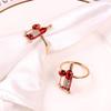 4Pcs Christmas Delicate Napkin Rings Decorative Serviette Buckles Red Wine Napkin Buckles Modern Ring Holder Serviette Metallic Adornment view 3