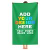 BDUEYFU Personalized Beach Towels for Kids Adults,Custom Beach Towel with Names Photo Picture,Customized Quick Dry Towels for Beach Pool Bath,Camp Irish Green 29"x58" view 2