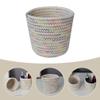 Alipis Small Cotton Rope Weaving Basket Woven Storage for Toys Snacks Sundries Decorative Desktop Organizer Compact Stylish Home Storage view 4