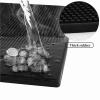 16x12in Bar Service Mats, Non Slip Insulation PVC Black Beer Mat Thick Durable Spill Mats Whiskey Glass Coffee Bars Mats Coasters for Kitchen Restaurant(2PCS) view 2