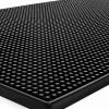16x12in Bar Service Mats, Non Slip Insulation PVC Black Beer Mat Thick Durable Spill Mats Whiskey Glass Coffee Bars Mats Coasters for Kitchen Restaurant(2PCS) view 4