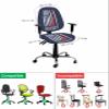 YOKOU Computer Office Chair Cover,Hockey Sport Theme American Flag Blue Washable Removable Rotating Boss Chair Slipcovers Soft Desk Chair Cover 1pcs view 4