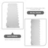 Kichvoe Stainless Steel Cake Scraper and Spatula Double-sided Smoother Tool for Decorating Versatile Baking Supply Easy to Clean for Tiered Cakes and Icing view 2