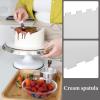 Kichvoe Stainless Steel Cake Scraper and Spatula Double-sided Smoother Tool for Decorating Versatile Baking Supply Easy to Clean for Tiered Cakes and Icing view 4