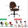 Gsypo Computer Office Chair Cover, Halloween Pumpkin Horriable Split Stretchable Chair Seat Covers, Polyester Removable Washable Universal Desk Rotating Chair Slipcover Protector view 4