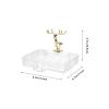 Beavorty Shower Soap Dish Holder Transparent Bathroom Soap Container for Shower Sleek Design to Keep Your Bathroom Clutter view 3