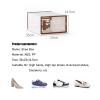 Shoe Boxes 12 Pack Clear Plastic Shoe Box, Stackable and Stable Shoe Storage Boxes, Dust Proof Shoe Organizer Cabinet with Lid, Easy to Assemble (Color : White) view 2