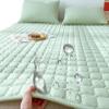 XHHBS Waterproof Mattress Topper Mattress Protector Quilted Bed Topper Soft Texture Mattress Encasement Pad Soft Mattress Pad Cover with Elastic Straps (Color : Green, Size : 90x200cm(35x79inch)) view 1