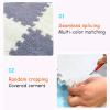 10pcs Interlocking Carpet Shaggy Soft EVA Foam Mats, Fluffy Area Rugs Carpet Floor Tiles, Puzzle Play Mat for Bedrooms, Studies, 12x12inch(Color:Pink) view 3