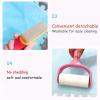 10pcs Interlocking Carpet Shaggy Soft EVA Foam Mats, Fluffy Area Rugs Carpet Floor Tiles, Puzzle Play Mat for Bedrooms, Studies, 12x12inch(Color:Pink) view 4