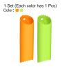 uxcell Garlic Peeler Skin Remover Roller Keeper, Silicone Garlic Peeler Tube Non Slip 5.12inch Long for Useful Kitchen Tools, Orange/Green view 3