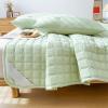 XHHBS Waterproof Mattress Topper Mattress Protector Quilted Bed Topper Soft Texture Mattress Encasement Pad Soft Mattress Pad Cover with Elastic Straps (Color : Green, Size : 180x200cm(71x79inch)) view 3