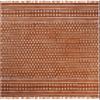 CASAVANI Kilim Rug 12x15 Area Rug Geometric Design Red Beige Hand Block Printed Cotton Dhurrie Hand Surface Wash 0.19" Thick Boho Indoor Outdoor Use Flatweave Rugs for Living Room,Bedroom,Dining Room view 1