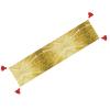 Gold Bling Linen Table Runner with Tassel Decor Charming Table Runner for Farmhouse,Christmas,Wedding view 2