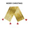 Gold Bling Linen Table Runner with Tassel Decor Charming Table Runner for Farmhouse,Christmas,Wedding view 3