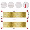 Gold Bling Linen Table Runner with Tassel Decor Charming Table Runner for Farmhouse,Christmas,Wedding view 4