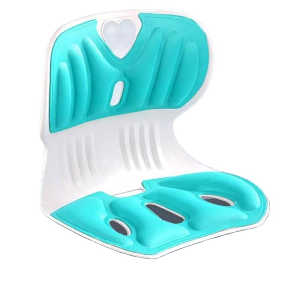 Waist Back Support Seat Pillow, Waist Back Support Chair Memory Sponge with Correct Sitting Posture Comfortable for Office (Green)