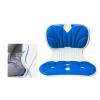 Waist Back Support Seat Pillow, Waist Back Support Chair Memory Sponge with Correct Sitting Posture Comfortable for Office (Blue) view 1