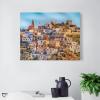 11x14 Canvas Wall Art Greece Village Hill Framed Canvas Prints Modern Decor for Home Bathroom Office Farmhouse Canvas Artwork Poster Housewarming Gift for New Homeowners view 3