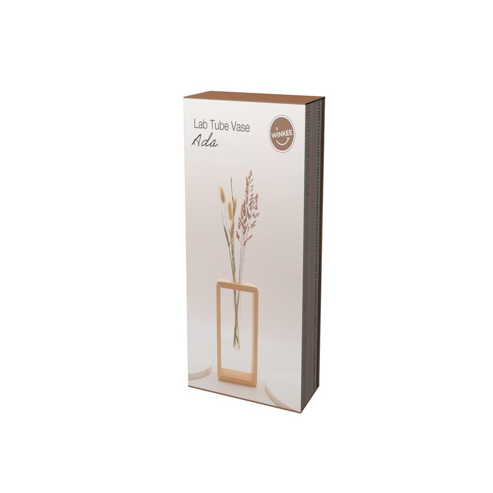Winkee - Vase with Wooden Frame Set of 2 (1 Set)