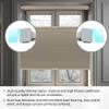 BERISSA Top Down Bottom Up Cordless Cellular Shades No Tools No Drill Blinds for Windows Shades for Indoor Windows Easy to Install,57" W x 72" H ?100% Blackout Dark Brown view 3