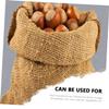 JOINPAYA 3pcs Old Style Linen Storage Bags Breathable Woven Food Sacks for Potatoes Nuts and Vegetables Reusable Flood Control Bags for Home and Garden view 4