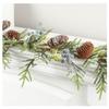 Factory Direct Craft Artificial Berry Pine Cone and Frosted Pine Garland for Christmas Displays and Holiday Decorations - 64 Inches Long view 1