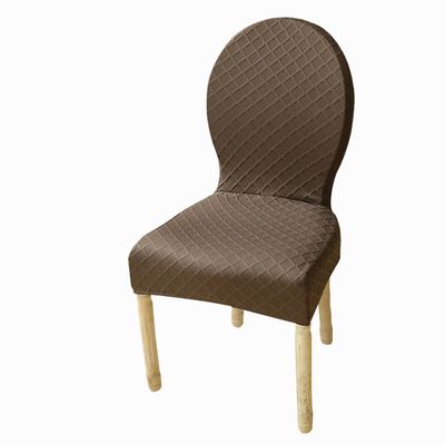 XGANGM Set of 4/2 Dining Chairs Slipcovers with Round Back Dining Room Chairs Covers Without Arms Solid Wood Legs Modern Oval Side Chairs for Kitchen/Bedroom/Dining Room,Color h,2PCS