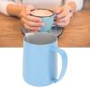 600ml Milk Frothing Pitcher, Stainless Steel Milk Coffee Steaming Pitcher with Point Mouth, Frother Steamer Cup, Multifunction Milk Jug Cup for Coffee Making, Latte Art, Cappuccino(Light Blue) view 4
