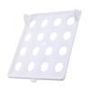 Laundry Folding Board, Surface Sturdy and Wear Resistant Simple Operation Clothes Organizer Tray Save Space for Clothes Storage (White) view 2