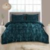 1 Pieces Satin Duvet Cover Eastern King Size Set, Luxury Silky Like Teal Duvet Cover Bedding Set with Zipper Closure, only 1 Duvet Cover (Teal,Eastern King (118'' x 110'')) view 1